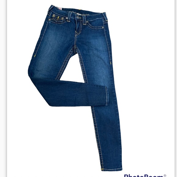 True Religión Skinny Dark Denim Jean Size 29 - Picture 3 of 14